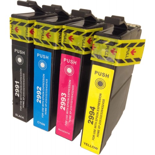 BohemiaToner | Epson T2996 kompatibilní ,sada CMYK, T29XL ,T2991, T2992, T2993 a T2994 včetně nejnovějších čipů.100% nová cartridge, 15ml
